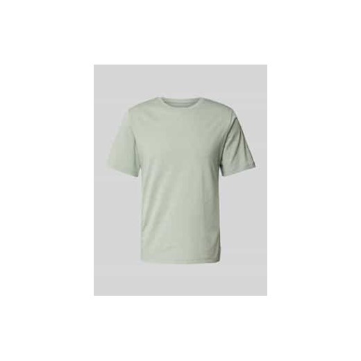 T-shirt z prążkowanym okrągłym dekoltem ze sklepu Peek&Cloppenburg  w kategorii T-shirty męskie - zdjęcie 178071862