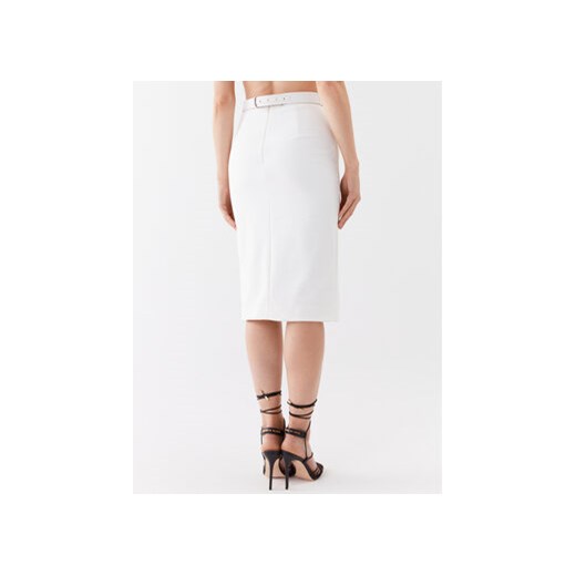 Elisabetta Franchi Spódnica ołówkowa GO-027-32E2-V390 Biały Slim Fit Elisabetta Franchi 40 MODIVO