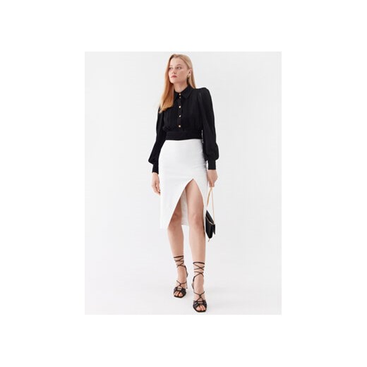 Elisabetta Franchi Spódnica ołówkowa GO-027-32E2-V390 Biały Slim Fit Elisabetta Franchi 40 MODIVO