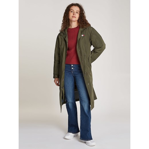 TOMMY JEANS Płaszcz przejściowy w kolorze khaki ze sklepu Limango Polska w kategorii Płaszcze damskie - zdjęcie 178075221