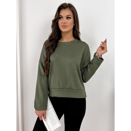 bluza olante khaki one size ze sklepu UBRA w kategorii Bluzy damskie - zdjęcie 178075980