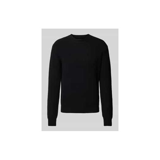 Sweter z dzianiny z detalem z logo ze sklepu Peek&Cloppenburg  w kategorii Swetry męskie - zdjęcie 178076680