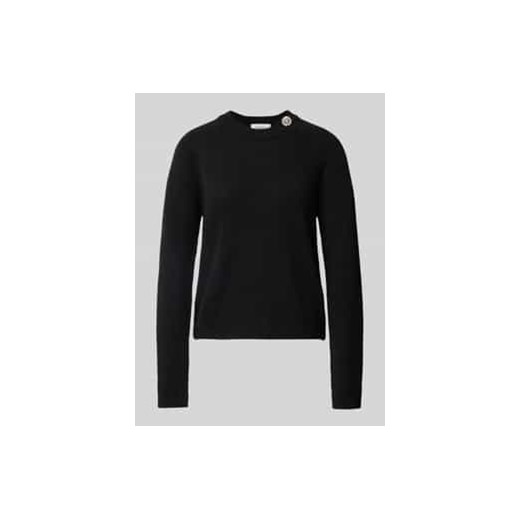 Sweter z dzianiny z mieszanki wełny z alpaki i lnu model ‘JUMPER’ ze sklepu Peek&Cloppenburg  w kategorii Swetry damskie - zdjęcie 178077001