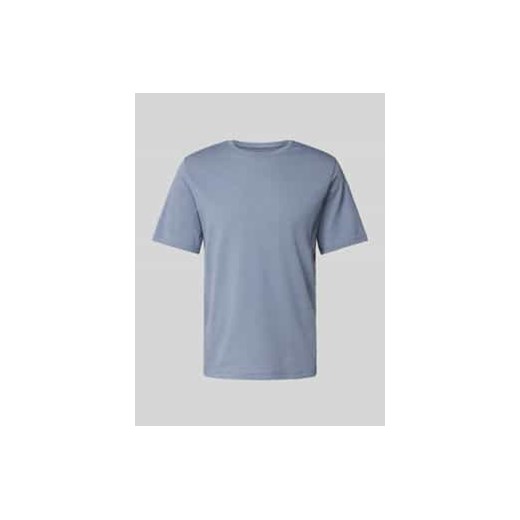 T-shirt z prążkowanym okrągłym dekoltem ze sklepu Peek&Cloppenburg  w kategorii T-shirty męskie - zdjęcie 178077043