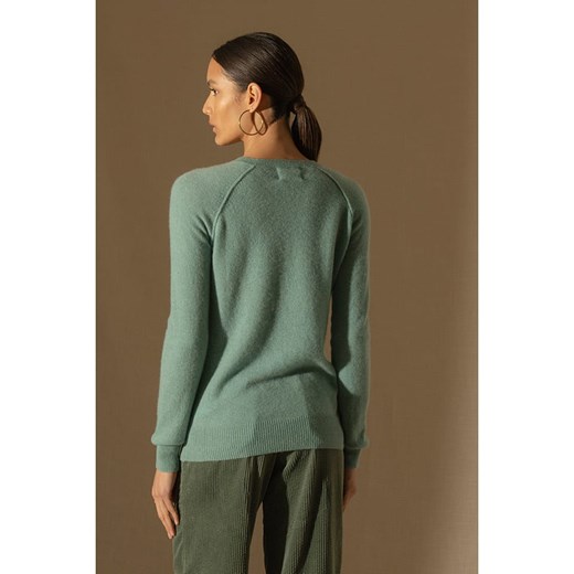 Perfect Cashmere Kaszmirowy sweter &quot;Wilma&quot; w kolorze zielonym Perfect Cashmere M promocja Limango Polska