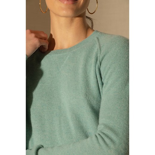 Perfect Cashmere Kaszmirowy sweter &quot;Wilma&quot; w kolorze zielonym Perfect Cashmere M promocja Limango Polska