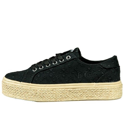 Buty Lee Cooper LCW-24-44-2424LA - czarne ze sklepu streetstyle24.pl w kategorii Espadryle damskie - zdjęcie 178079290