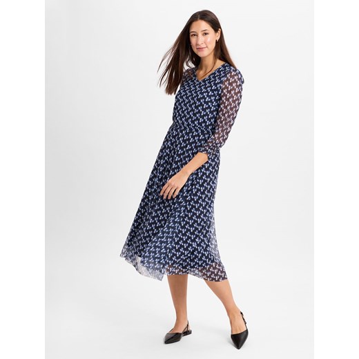 More & More Sukienka damska Kobiety Sztuczne włókno granatowy wzorzysty - id: 752547-0001-00360 - marki More & More - 178081174 More & More Sukienka damska Kobiety Sztuczne włókno granatowy wzorzysty ze sklepu vangraaf w kategorii Sukienki - zdjęcie 178081174