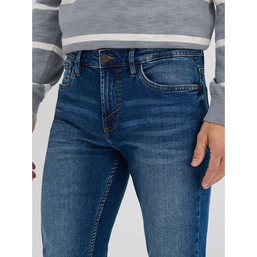Sinsay - Jeansy super skinny - granatowy Sinsay 34 Sinsay