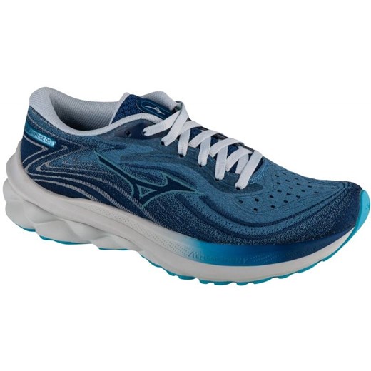 Buty do biegania Mizuno Wave Skyrise 5 J1GD240971 niebieskie ze sklepu ButyModne.pl w kategorii Buty sportowe damskie - zdjęcie 178084392
