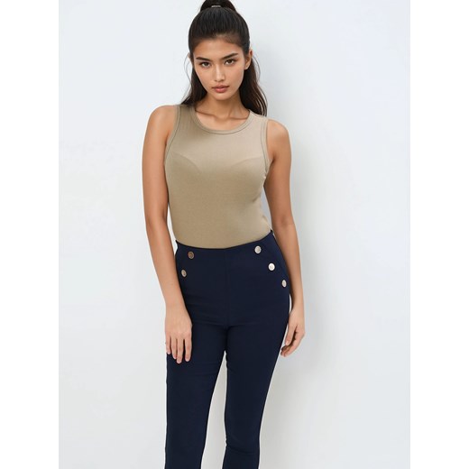 Mohito - Dopasowany top - oliwkowy Mohito XS Mohito