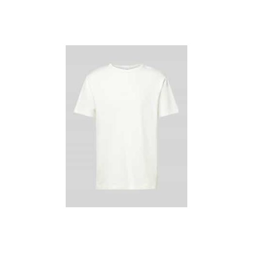 T-shirt z prążkowanym,okrągłym dekoltem model ‘SANDER’ ze sklepu Peek&Cloppenburg  w kategorii T-shirty męskie - zdjęcie 178087890