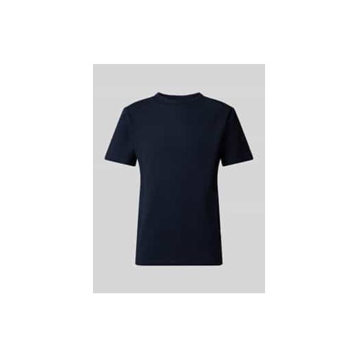 T-shirt z prążkowanym,okrągłym dekoltem model ‘SANDER’ ze sklepu Peek&Cloppenburg  w kategorii T-shirty męskie - zdjęcie 178087922