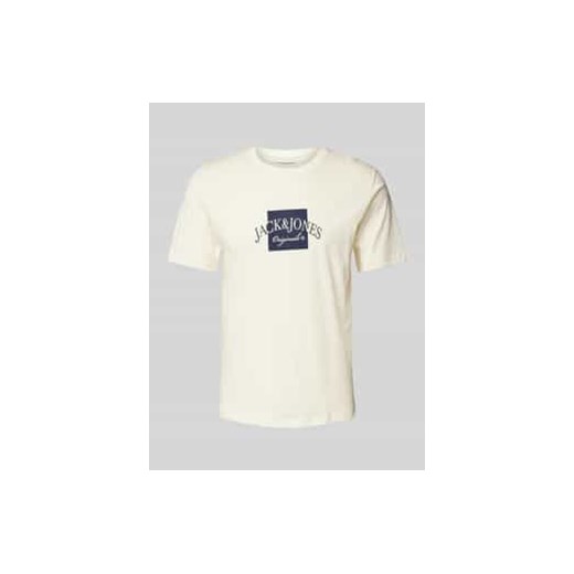 T-shirt z nadrukiem z logo model ‘BOSTON’ ze sklepu Peek&Cloppenburg  w kategorii T-shirty męskie - zdjęcie 178088011