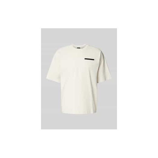 T-shirt z detalem z logo ze sklepu Peek&Cloppenburg  w kategorii T-shirty męskie - zdjęcie 178088023