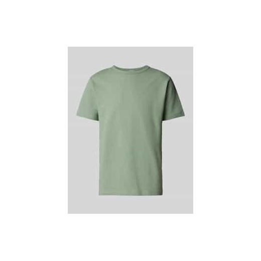 T-shirt z prążkowanym,okrągłym dekoltem model ‘SANDER’ ze sklepu Peek&Cloppenburg  w kategorii T-shirty męskie - zdjęcie 178088044