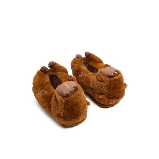 Cropp - Kapcie kapibary - brązowy ze sklepu Cropp w kategorii Kapcie męskie - zdjęcie 178088702