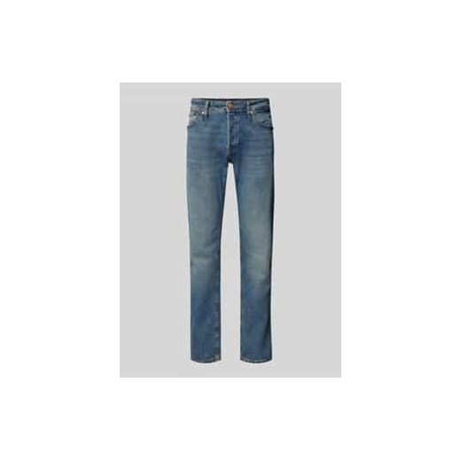 Jeansy o kroju tapered fit z 5 kieszeniami model ‘MIKE’ ze sklepu Peek&Cloppenburg  w kategorii Jeansy męskie - zdjęcie 178089103