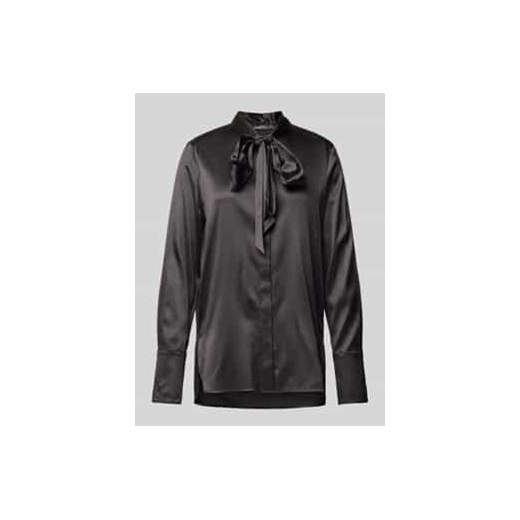 Bluzka o kroju regular fit z wiązanym detalem ze sklepu Peek&Cloppenburg  w kategorii Bluzki damskie - zdjęcie 178089110