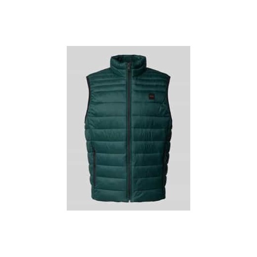 Kamizelka pikowana z naszywką z logo model ‘Odeno’ ze sklepu Peek&Cloppenburg  w kategorii Kamizelki męskie - zdjęcie 178089141