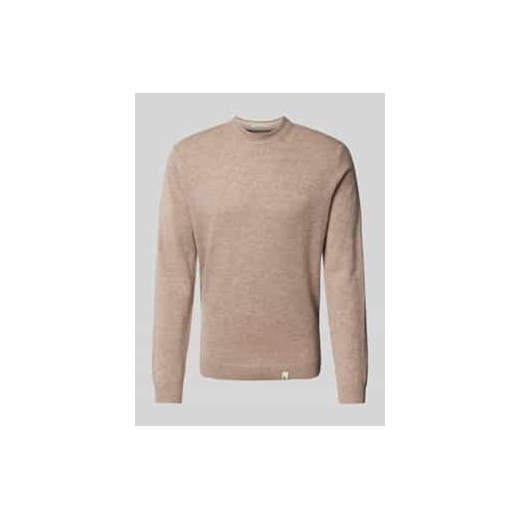 Sweter z dzianiny z detalami z logo ze sklepu Peek&Cloppenburg  w kategorii Swetry męskie - zdjęcie 178089161