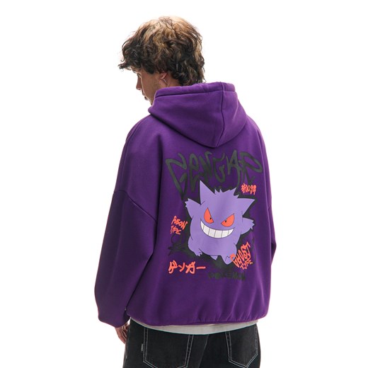 Cropp - Fioletowa bluza hoodie Pokémon - fioletowy ze sklepu Cropp w kategorii Bluzy męskie - zdjęcie 178091144