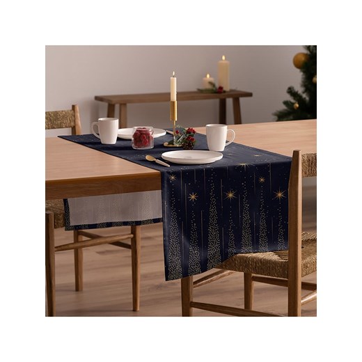 Mint Rugs Bieżnik &quot;Christmas Wonder&quot; w kolorze złoto-granatowym ze sklepu Limango Polska w kategorii Obrusy i bieżniki - zdjęcie 178094230