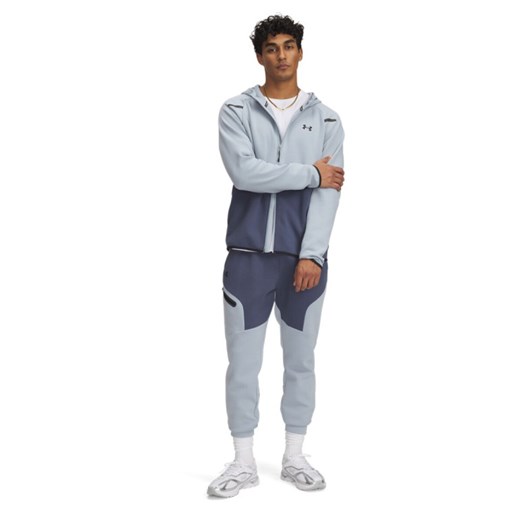 Męskie spodnie treningowe Under Armour UA Unstoppable Flc Jgr Eu - szare ze sklepu Sportstylestory.com w kategorii Spodnie męskie - zdjęcie 178095481