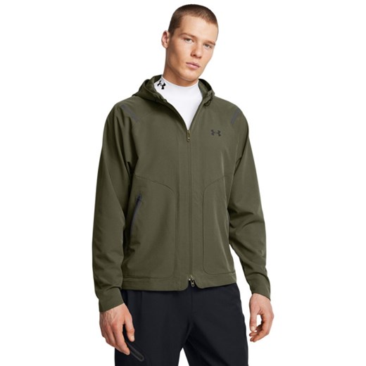 Męska kurtka przejściowa Under Armour UA Unstoppable Jacket Lc - oliwkowa/khaki ze sklepu Sportstylestory.com w kategorii Kurtki męskie - zdjęcie 178095490