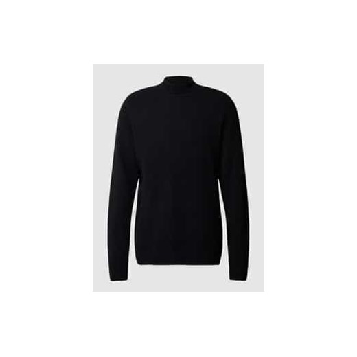 Sweter z wywijanym kołnierzem i efektem prążkowania ze sklepu Peek&Cloppenburg  w kategorii Swetry męskie - zdjęcie 178095784