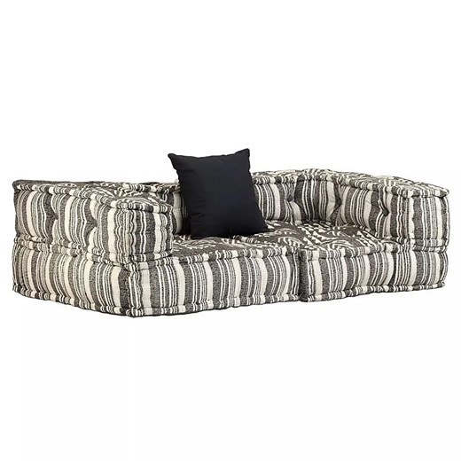 Dwuosobowa sofa modułowa w paski - Montanex D1 ze sklepu Edinos.pl w kategorii Sofy i kanapy - zdjęcie 178098741