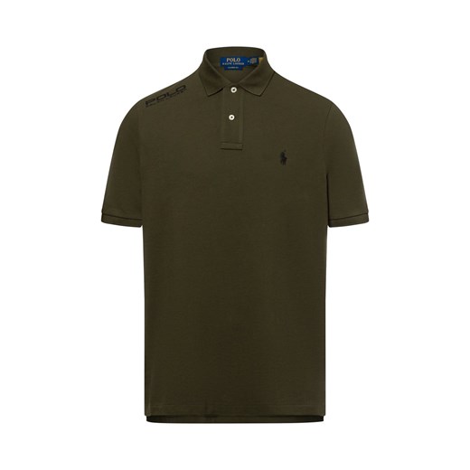 Polo Ralph Lauren Męska koszulka polo Mężczyźni Bawełna khaki jednolity ze sklepu vangraaf w kategorii T-shirty męskie - zdjęcie 178099521