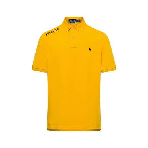 Polo Ralph Lauren Męska koszulka polo Mężczyźni Bawełna żółty jednolity ze sklepu vangraaf w kategorii T-shirty męskie - zdjęcie 178099522