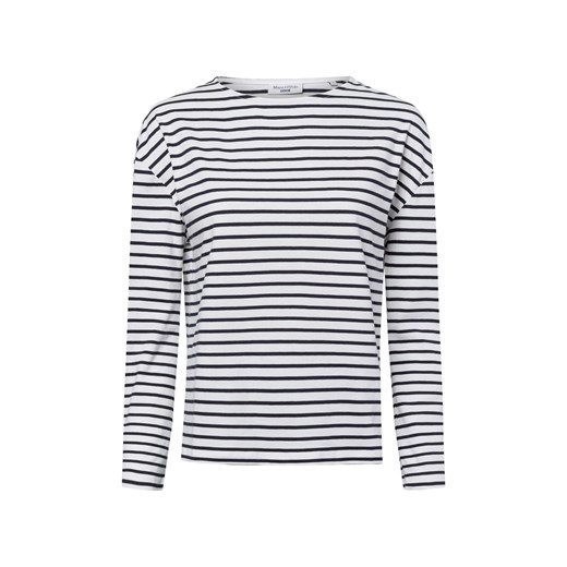 Marc O'Polo Denim Damska koszulka z długim rękawem Kobiety Bawełna biały w paski ze sklepu vangraaf w kategorii Bluzki damskie - zdjęcie 178099524