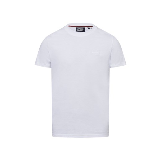Superdry Koszulka męska Mężczyźni Bawełna biały jednolity ze sklepu vangraaf w kategorii T-shirty męskie - zdjęcie 178099541
