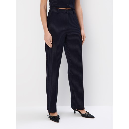 Mohito - Szerokie spodnie w paski - granatowy Mohito 42 Mohito