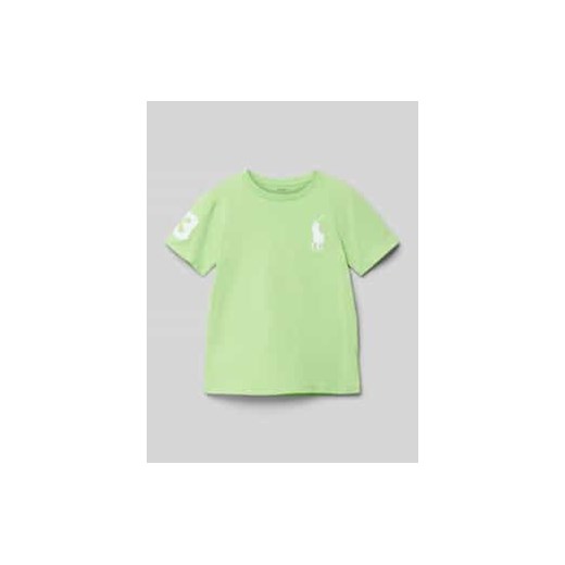T-shirt z wyhaftowanym logo ze sklepu Peek&Cloppenburg  w kategorii T-shirty chłopięce - zdjęcie 178101722