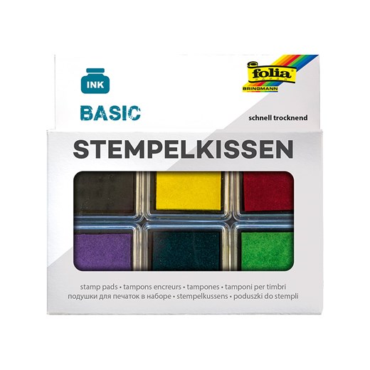 folia PAPER Poduszeczki (6 szt.) &quot;Basic&quot; w różnych kolorach do tuszu ze sklepu Limango Polska w kategorii Zabawki - zdjęcie 178102314