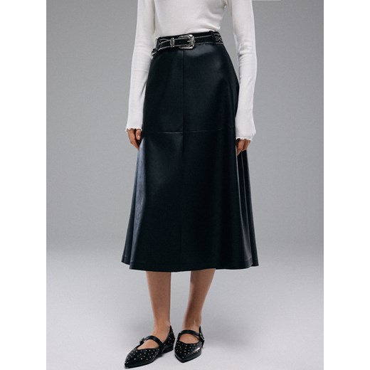 Mohito - Spódnica midi o kroju litery A - czarny Mohito 40 Mohito