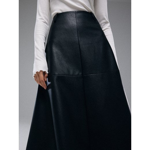 Mohito - Spódnica midi o kroju litery A - czarny Mohito 32 Mohito