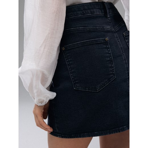 Mohito - Jeansowa spódnica mini - czarny Mohito 32 Mohito