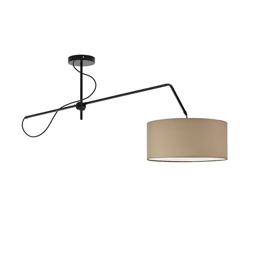 Beżowa lampa wisząca z ruchomym ramieniem - EX244-Risa Lumes One Size okazyjna cena Edinos.pl