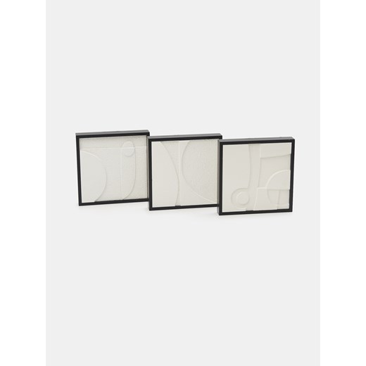 Sinsay - Dekoracja ścienna 3 pack - biały Sinsay One Size Sinsay