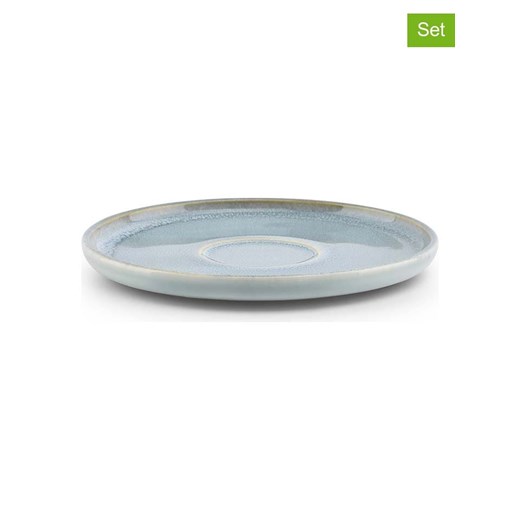 Salt and Pepper Spodki (4 szt.) &quot;Nuo&quot; w kolorze błękitnym - Ø 15 cm ze sklepu Limango Polska w kategorii Naczynia - zdjęcie 178105732