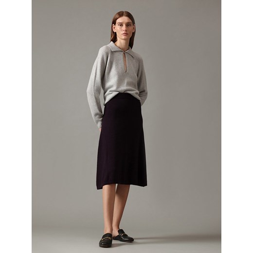 Perfect Cashmere Kaszmirowa spódnica &quot;Rinzen&quot; w kolorze czarnym Perfect Cashmere XL okazja Limango Polska