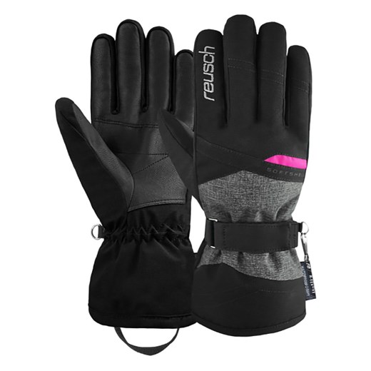 Reusch Rękawiczki narciarskie &quot;Hellen R-TEX® XT&quot; w kolorze czarno-szarym ze sklepu Limango Polska w kategorii Rękawiczki męskie - zdjęcie 178106582