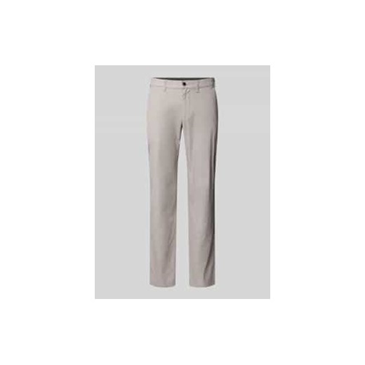 Chinosy o kroju regular fit z fakturowanym wzorem ze sklepu Peek&Cloppenburg  w kategorii Spodnie męskie - zdjęcie 178108051