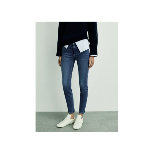 Mango Jeansy Newisa 87010248 Granatowy Skinny Fit ze sklepu MODIVO w kategorii Jeansy damskie - zdjęcie 178112660