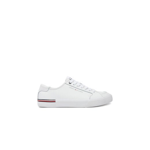 Tommy Hilfiger Tenisówki Core Corporate Vulc Leather FM0FM05399 Biały ze sklepu MODIVO w kategorii Trampki męskie - zdjęcie 178112722