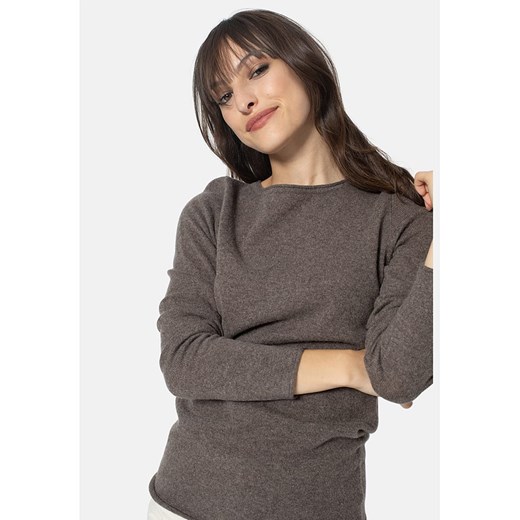 AUTHENTIC CASHMERE Kaszmirowy sweter &quot;Criou&quot; w kolorze szarobrązowym ze sklepu Limango Polska w kategorii Swetry damskie - zdjęcie 178113283